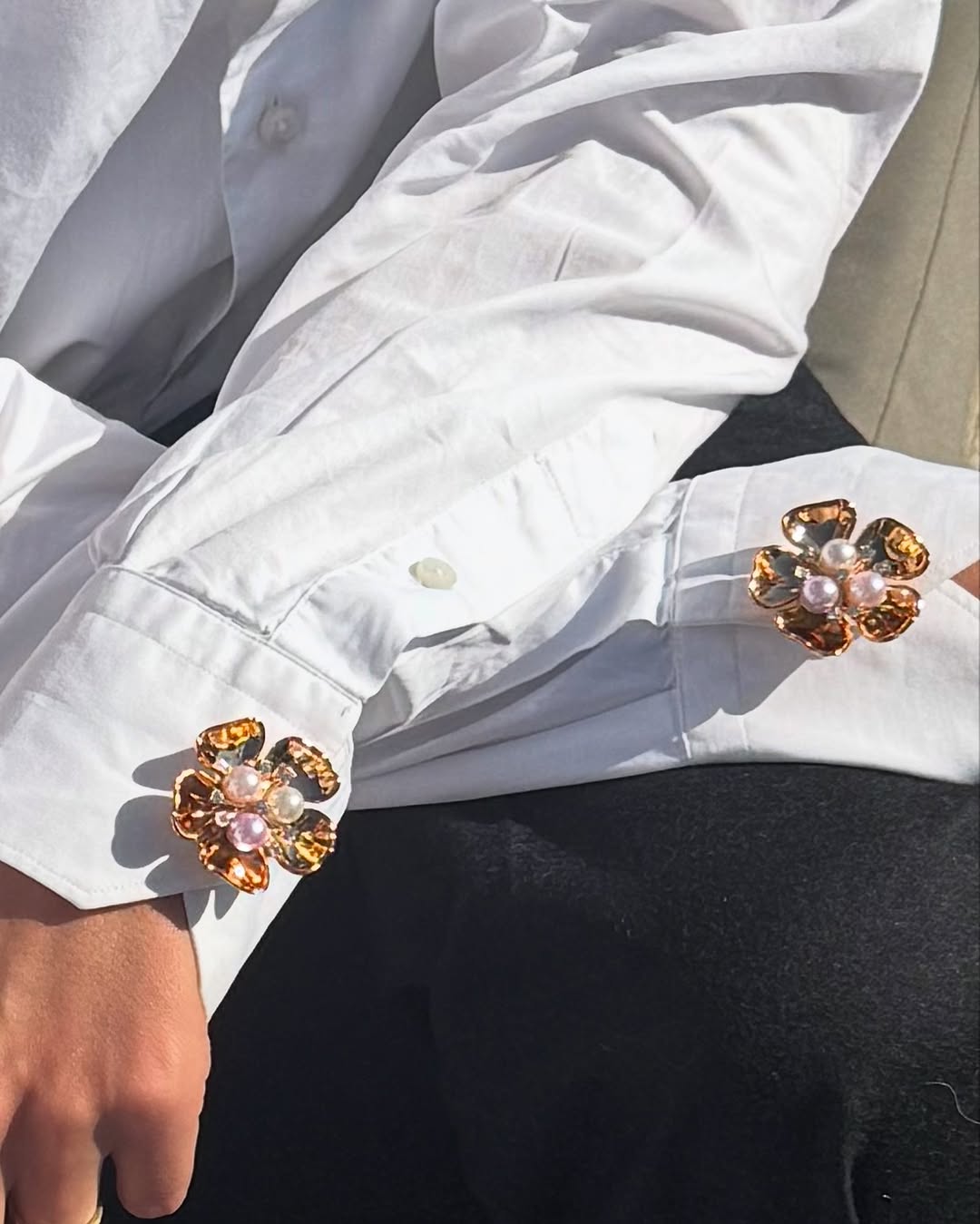 Pearl Blossom Clipée 2pcs